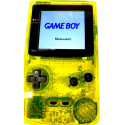 Neon Lime Gameboy Color w/XL 2.6 Inch Backlight Screen Bundle