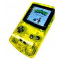 Neon Lime Gameboy Color w/XL 2.6 Inch Backlight Screen Bundle