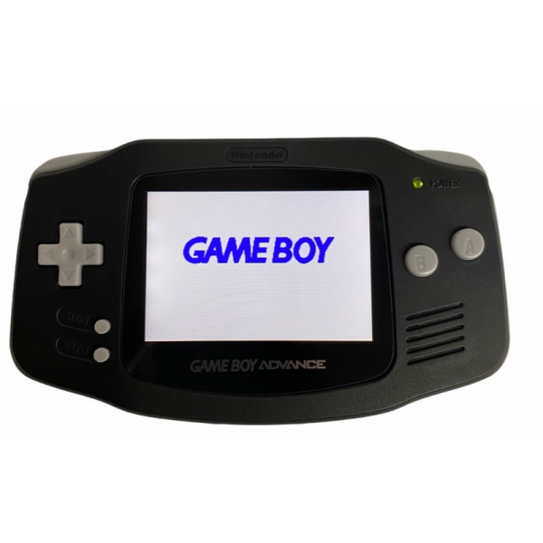 Black GBA Backlight LCD - Backlit Gameboy Advance Console Bundle