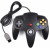 N64 Style Controller Pad Black - Nintendo 64 Controller in Black  + $25.90 