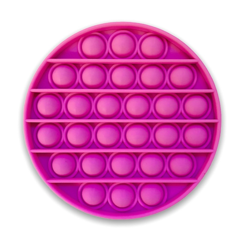 Pink Bubble Popping - Girls Pop It Pink Circle Fidget Toy
