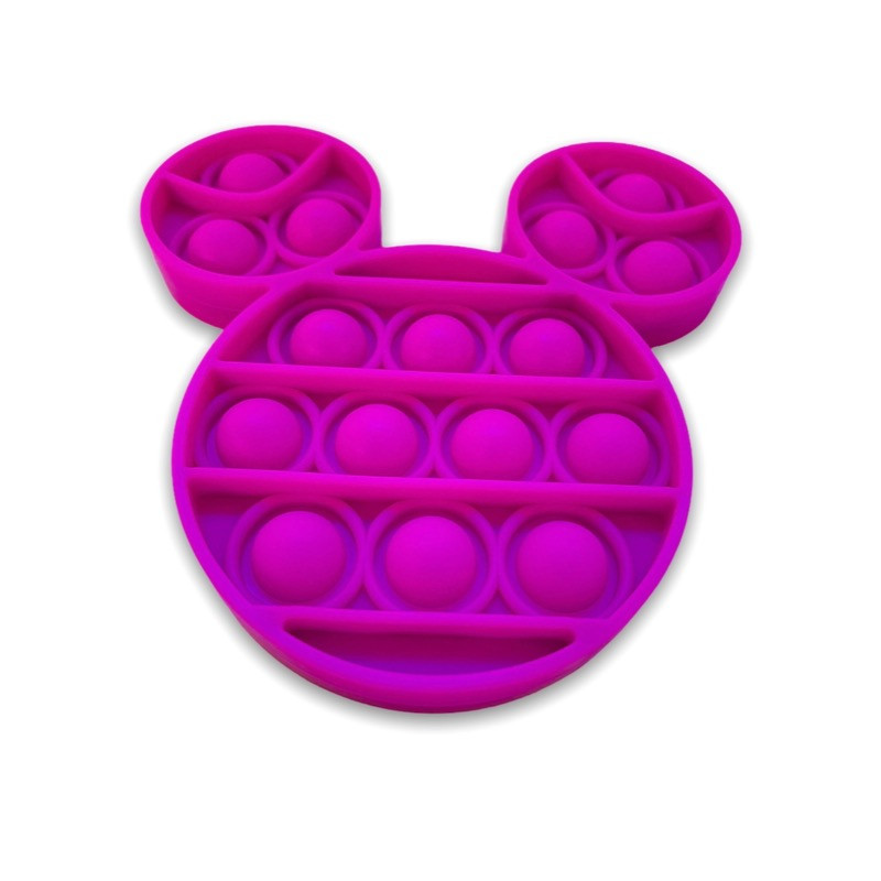 Purple Mouse Head Popping Toy - Mickey Mouse Pop It Fidget Toy