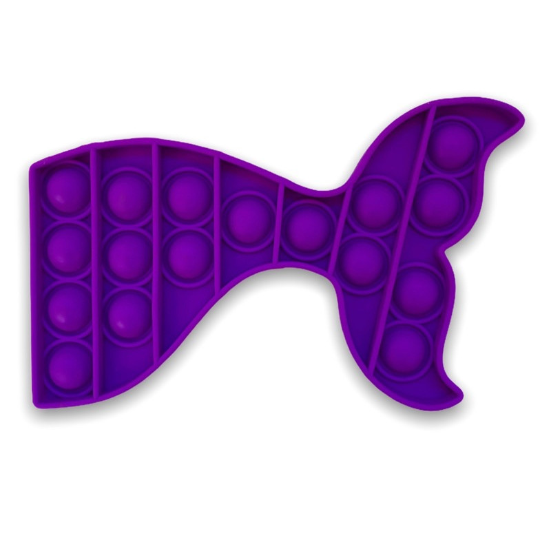 Pop It Purple Whale Tail - Bubble Pop Toy Whale Tail