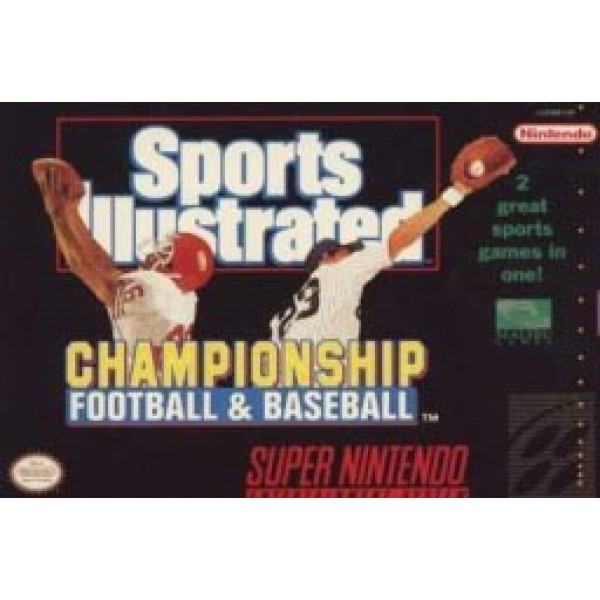 SNES - Super Nintendo Sports Illustratred Championship Football & Baseball (Cartridge Only)