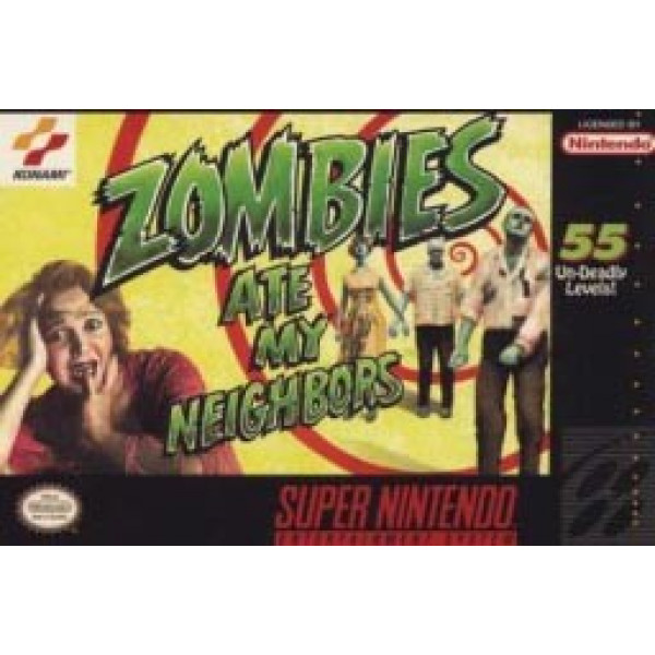 SNES Zombies Ate My Neighboors - Super Nintendo Zombies Ate My Neighboors - Game Only