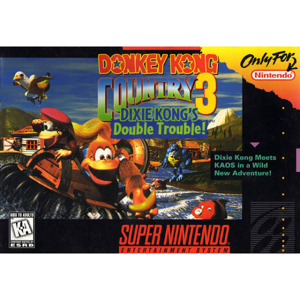 SNES Donkey Kong Country 3 - Super Nintendo Donkey Kong Country 3 Dixies Kong's Double Trouble - Game Only